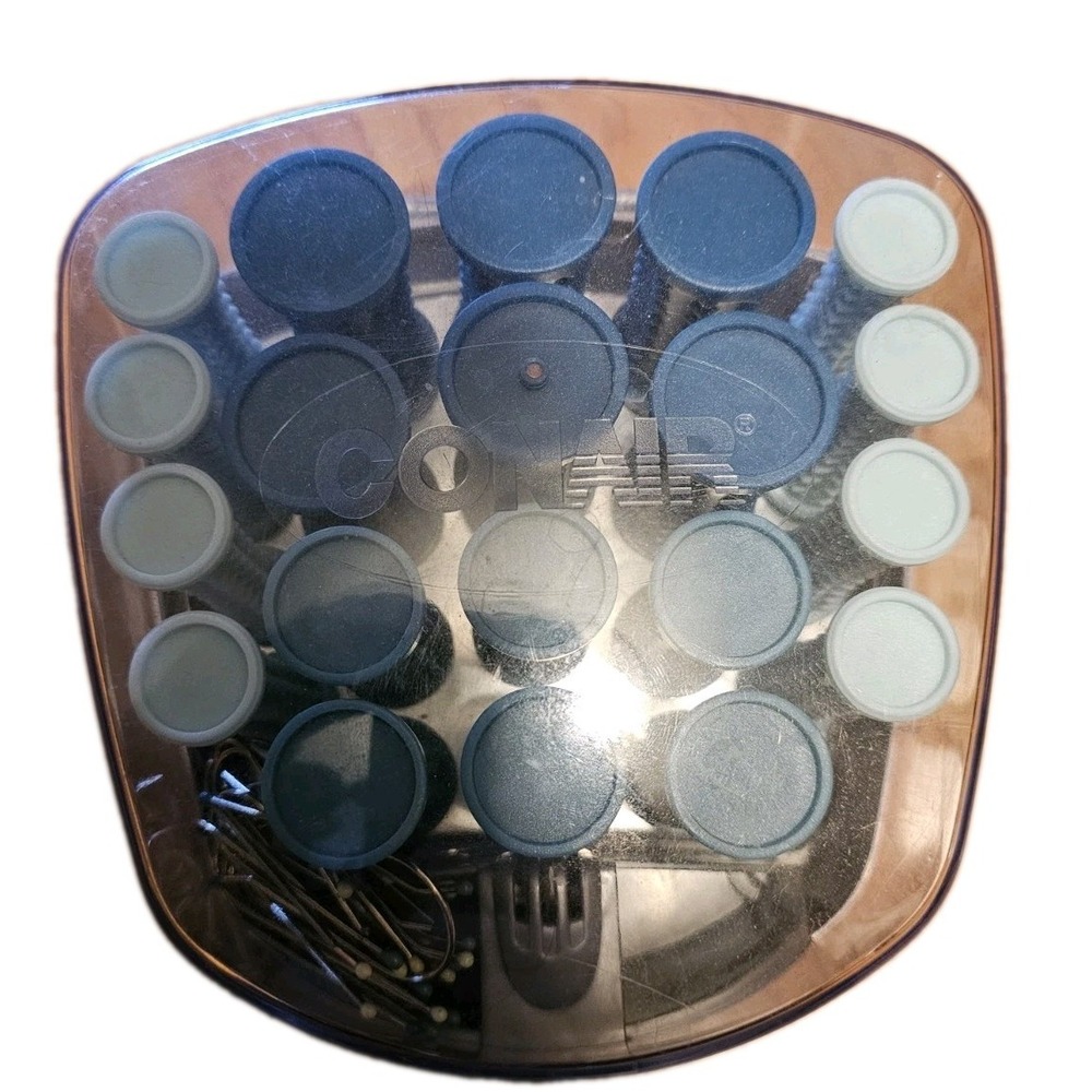 Conair Compact Hot Roller Set 3 Sizes 20 Hair Curlers Rollers Curly Hair